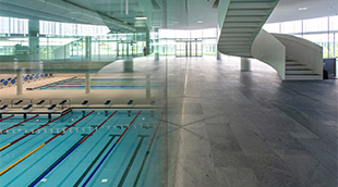 Bocconi University, Italy - gymnasium hallway