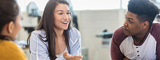 Students in a classroom setting