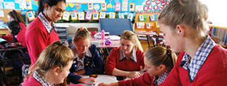 Students in a classroom